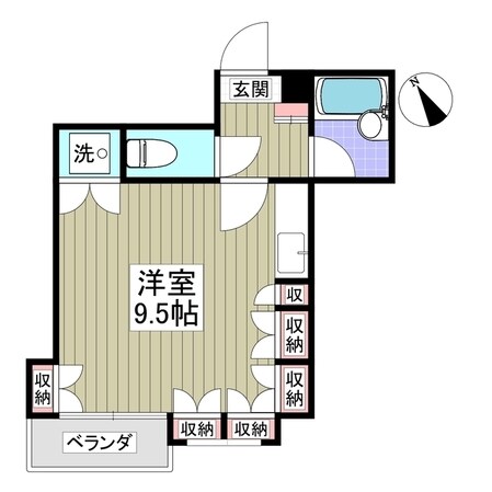 竹林マンションⅠの物件間取画像